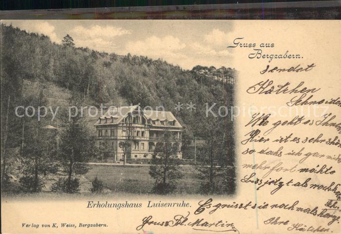 Bad Bergzabern Erholungsheim Luisenruhe