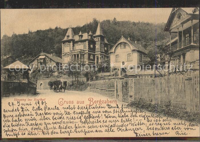 Bad Bergzabern Eingang ins Kurtal Kurhaus