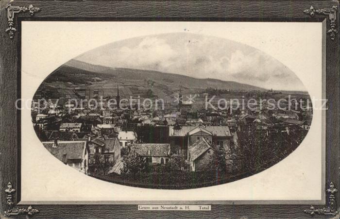 Neustadt Haardt Gesamtansicht Bahnpost Bilderrahmen