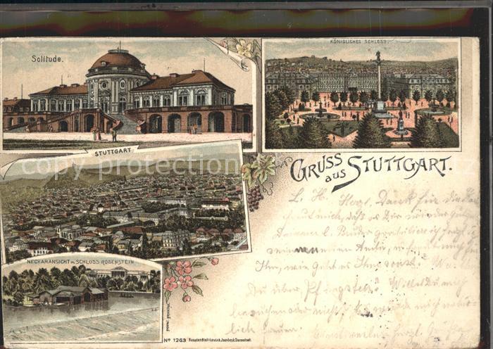 STUTTGART  CITY Schloss Solitude Koenigliches Schloss Neckar Schloss Rosenstein