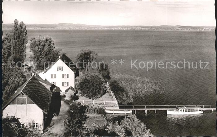 Horn Gaienhofen Untersee Bootssteg StrandCafe