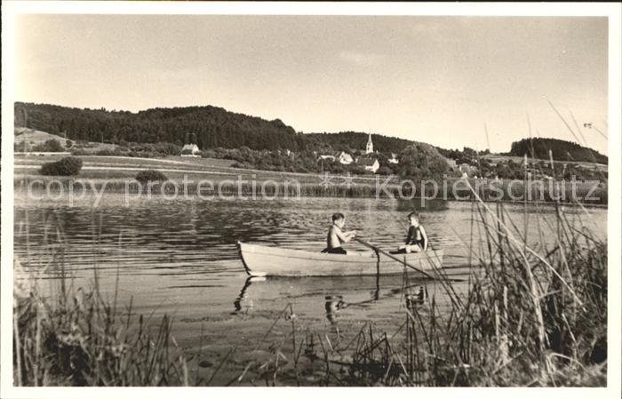 Wilhelmsdorf Wuerttemberg Altersheim Hoffnung Kinder im Ruderboot