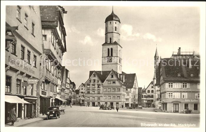 Biberach Riss Marktplatz Auto