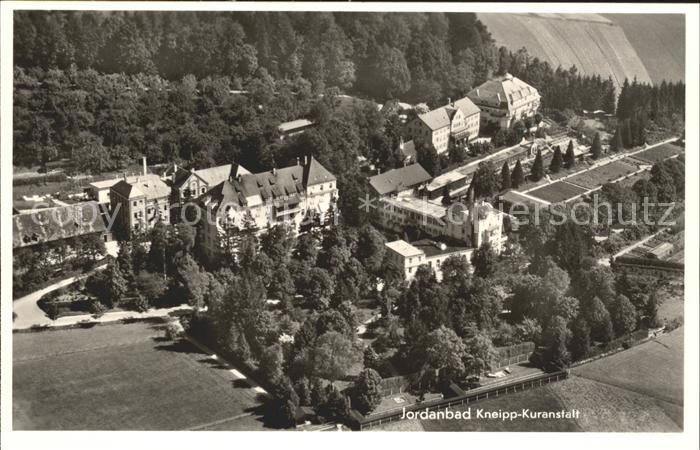 Jordanbad Fliegeraufnahme Kneipp-Kuranstalt