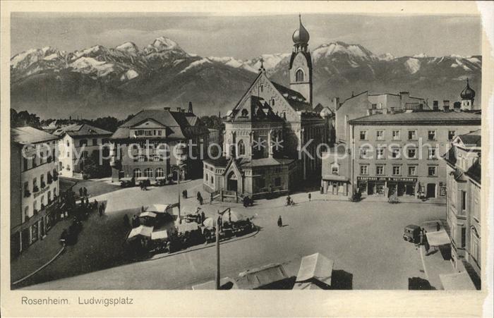 Rosenheim Bayern Ludwigsplatz Markt