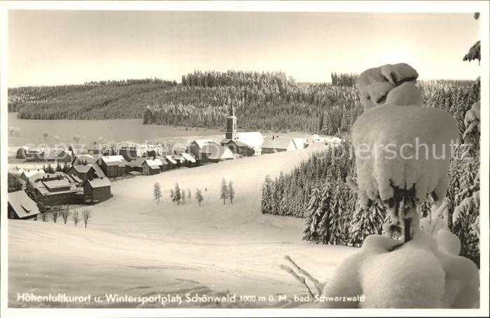 Schoenwald Schwarzwald im Winter