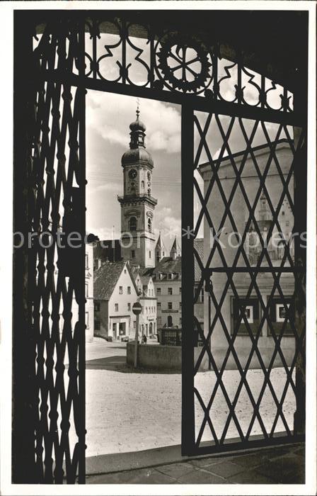 Freising Oberbayern Tor Kirchturm