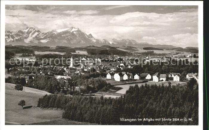 Wangen Allgaeu mit Saentis