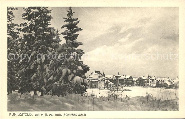 Koenigsfeld Schwarzwald im Winter