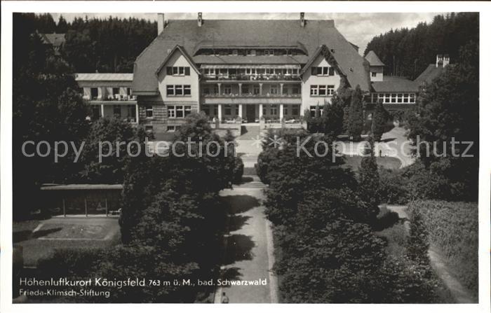 Koenigsfeld Schwarzwald Frieda Klimsch Stiftung