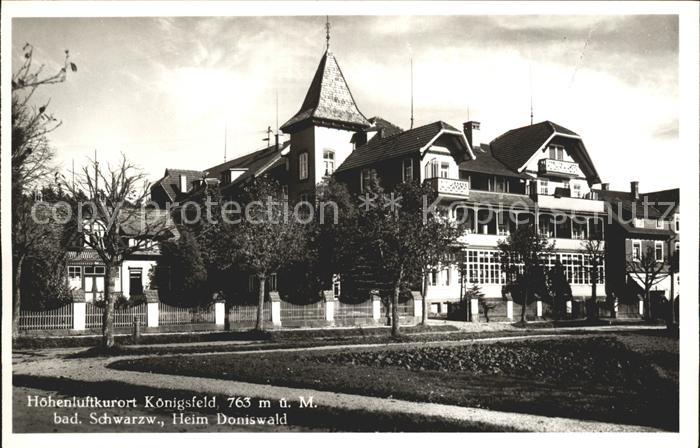 Koenigsfeld Schwarzwald Heim Doniswald