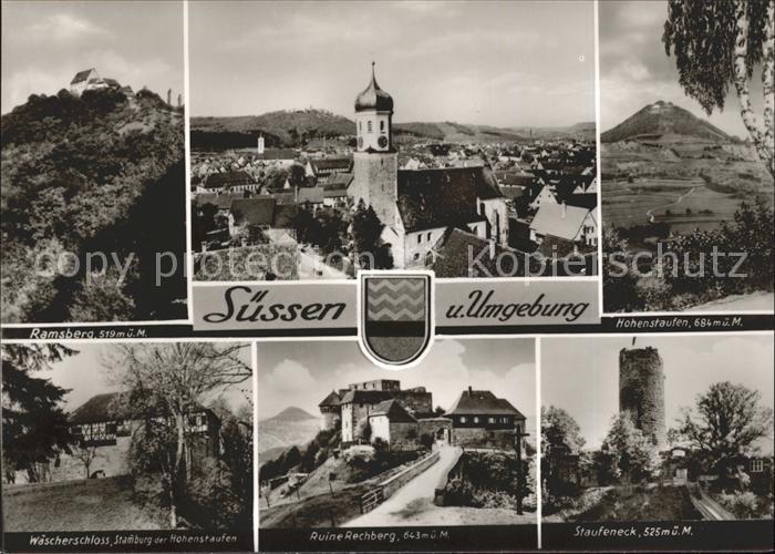 Suessen Ramsberg Hohenstaufen Staufeneck Ruine Rechberg Waescherschloss