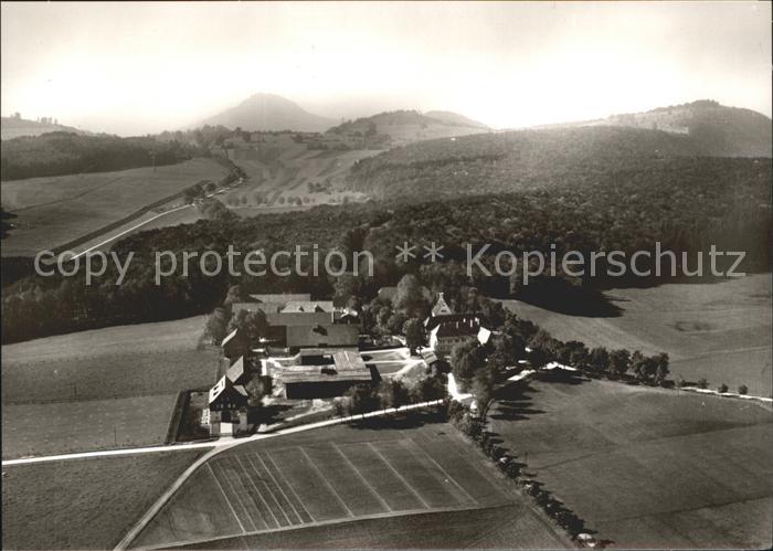 St Johann Wuerttemberg Gestuetsgasthof St. Johann Fliegeraufnahme