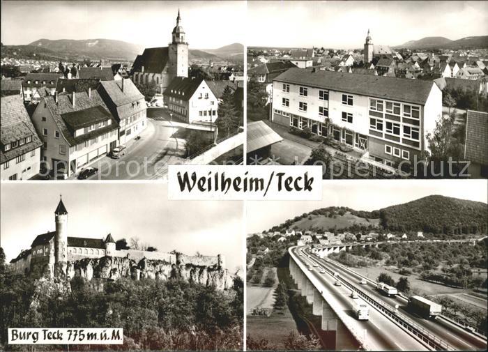 Weilheim Teck Burg Teck Autobahn Autos