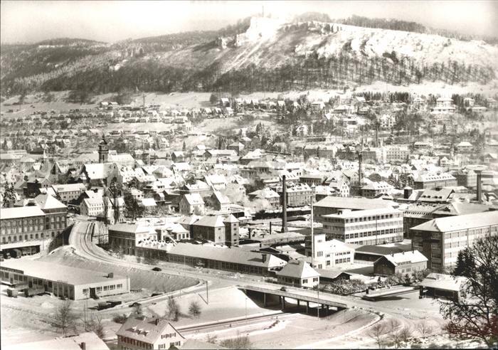 Ebingen mit Schlossberg im Winter