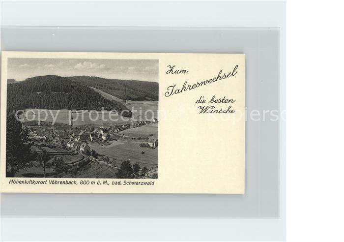 Voehrenbach Neujahrskarte