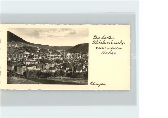 Ebingen Neujahrskarte
