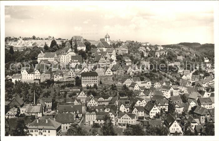 Altensteig Schwarzwald Blick ueber die Stadt Luftkurort Schwarzwald