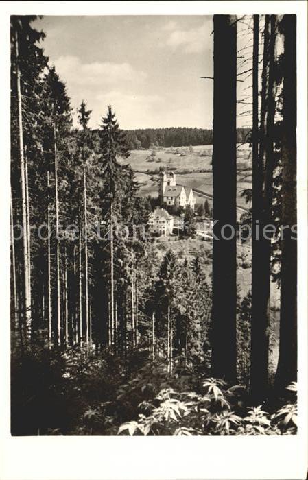 Berneck Altensteig Waldpartie Burg Berneck Frhr von Gueltlingen und von Schlepeg