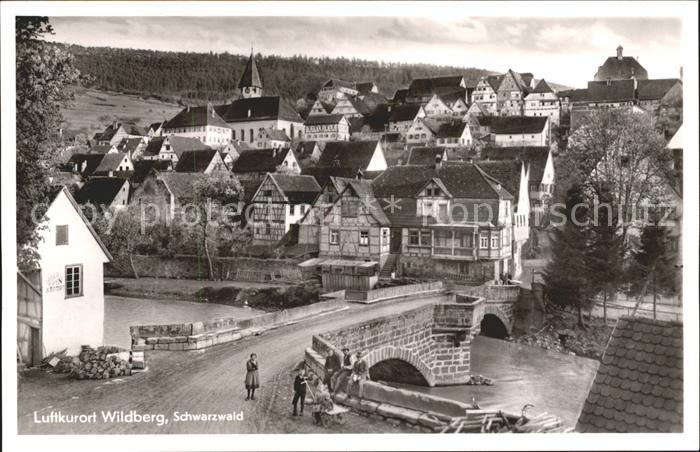Wildberg Schwarzwald Bruecke Teilansicht Luftkurort Schwarzwald