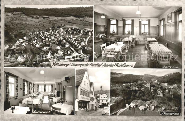 Wildberg Schwarzwald Gasthof Pension Waldhorn Liegewiese Saal Luftkurort Schwarz