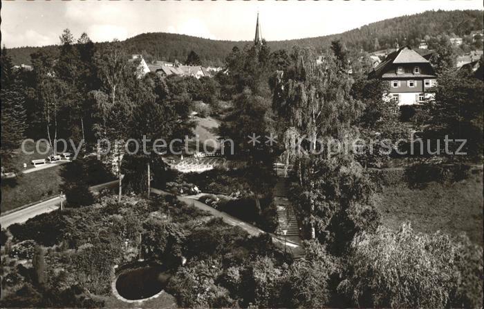 Baiersbronn Schwarzwald Teilansicht Luftkurort Wintersportplatz Kurgarten