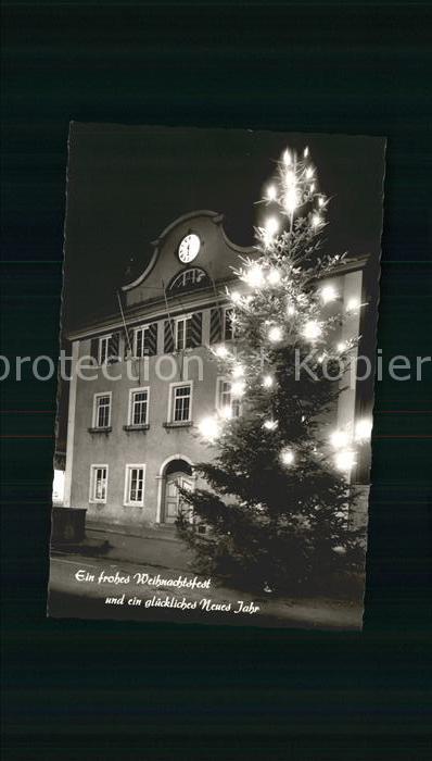 Oberndorf Neckar Christbaum Neujahrskarte
