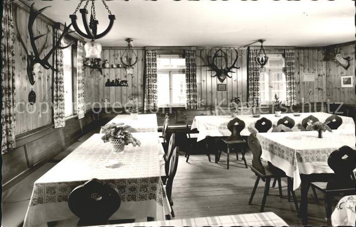 Hinterlangenbach Baiersbronn Gasthaus Pension zum Auerhahn Forsthaus Gastraum