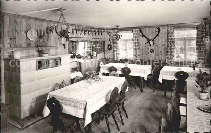 Hinterlangenbach Baiersbronn Gasthaus Pension zum Auerhahn Forsthaus Gastraum