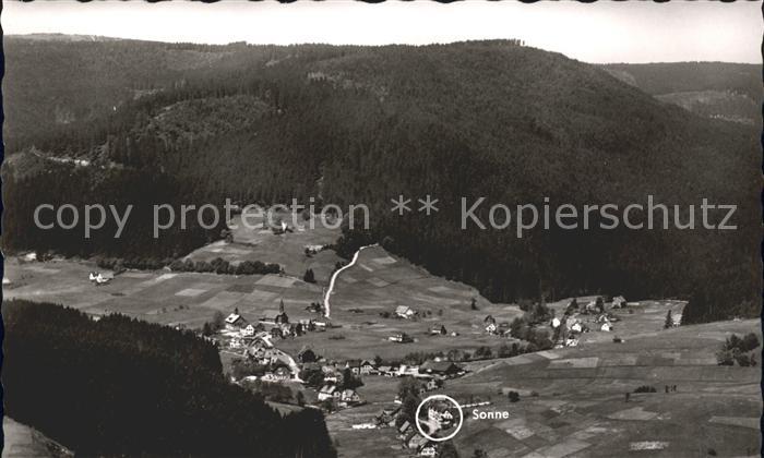 Obertal Baiersbronn Panorama Luftkurort Schwarzwald Hotel Pension Sonne