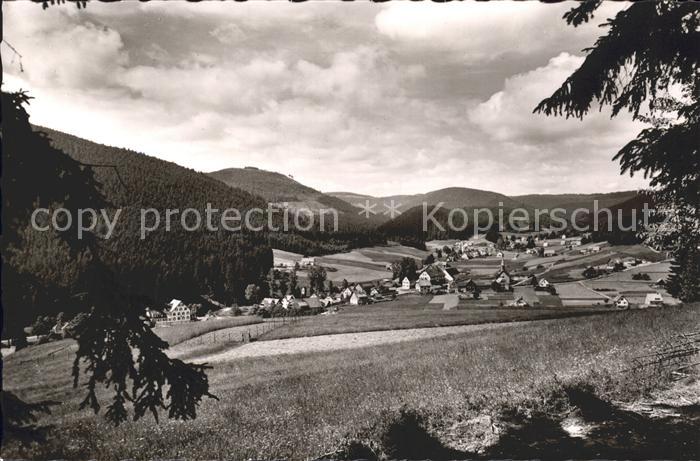 Obertal Baiersbronn Panorama Luftkurort Wintersportplatz Schwarzwald