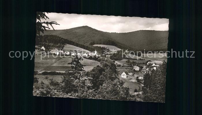 Schoenmuenzach Panorama Luftkurort Murgtal Schwarzwald