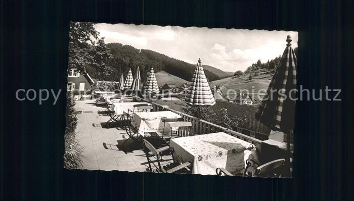 Schoenmuenzach Gaestehaus Sommerberg Terrasse Kneipp und Luftkurort Murgtal Schw