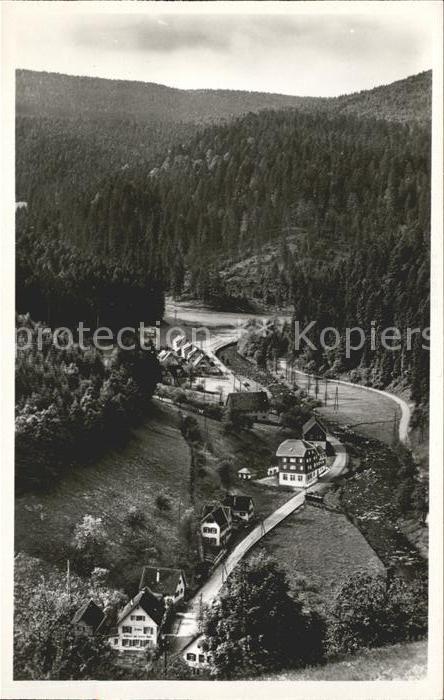 Schoenmuenzach Blick ins Tal Kneipp und Luftkurort Murgtal Schwarzwald