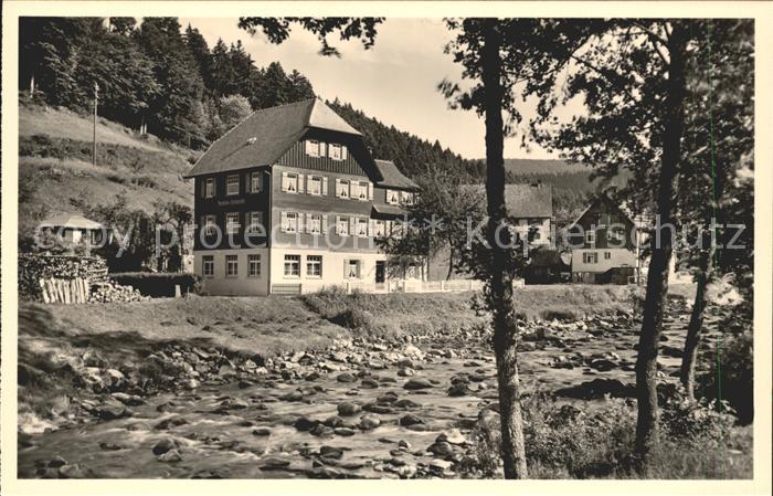 Schoenmuenzach Pension Elisabeth Partie am Fluss Kneipp und Luftkurort Murgtal S