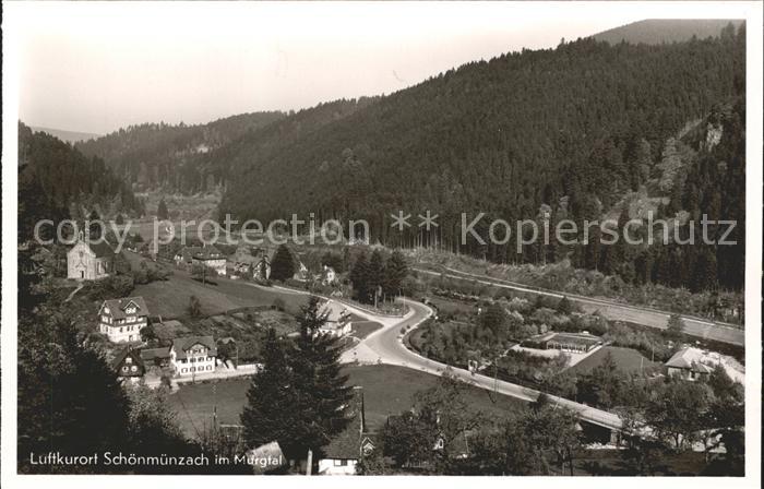 Schoenmuenzach Panorama Kneipp und Luftkurort Murgtal Schwarzwald