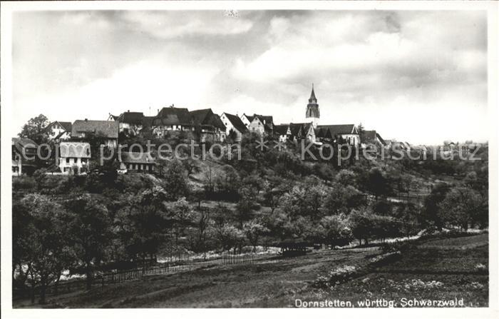 Dornstetten Wuerttemberg Ortsansicht mit Kirche