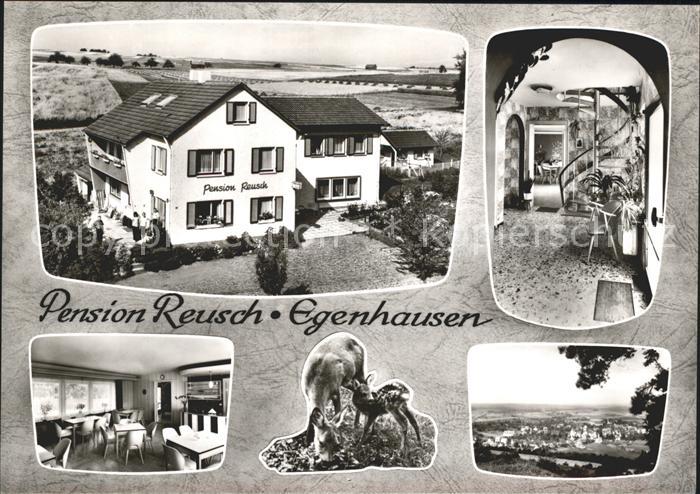 Egenhausen Wuerttemberg Pension Reusch Wendeltreppe Reh Kitz Erholungsort Schwar