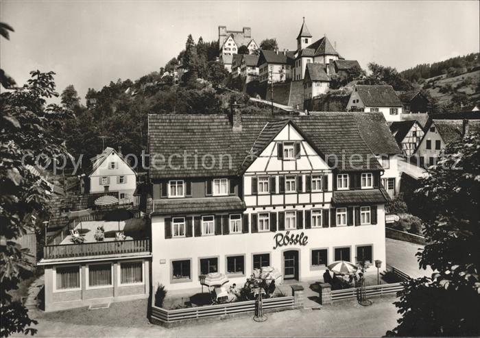 Berneck Altensteig Gasthof Pension zum Roessle Kirche Luftkurort Schwarzwald