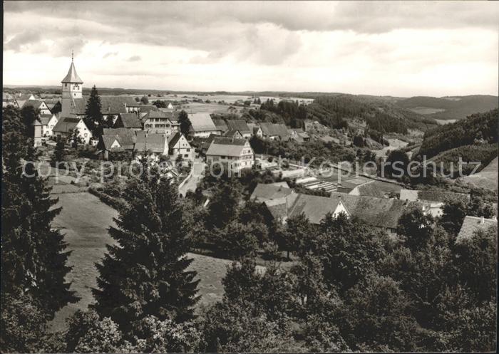 Dornhan Ortsansicht mit Kirche Luftkurort Schwarzwald