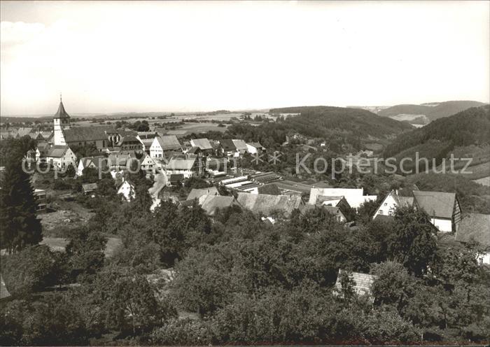 Dornhan Ortsansicht mit Kirche Luftkurort Schwarzwald