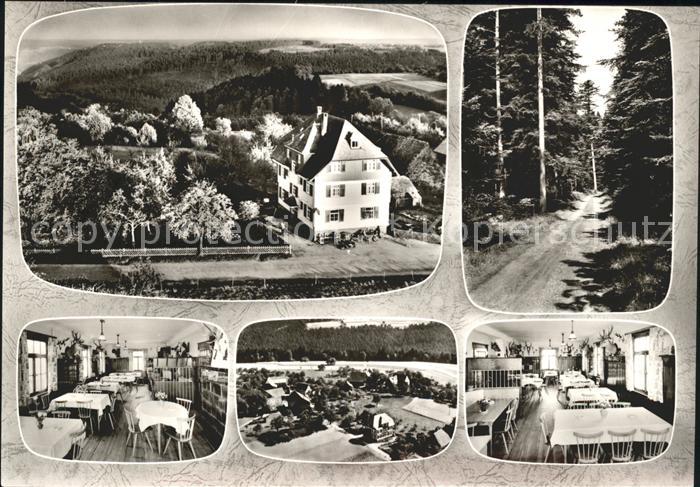 Schmieh Gasthof Pension zum Schoenblick Waldpartie Luftkurort Schwarzwald Straeh