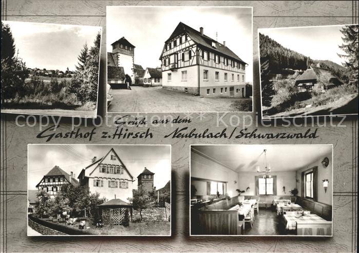Neubulach Gasthof Pension zum Hirsch Turm Schwarzwaldhaus Bromsilber