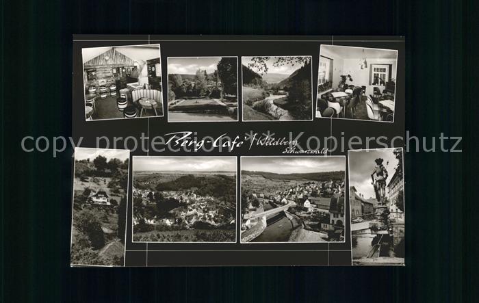 Wildberg Schwarzwald Berg Cafe Pension Panorama Nagold Bruecke Brunnen Bromsilbe