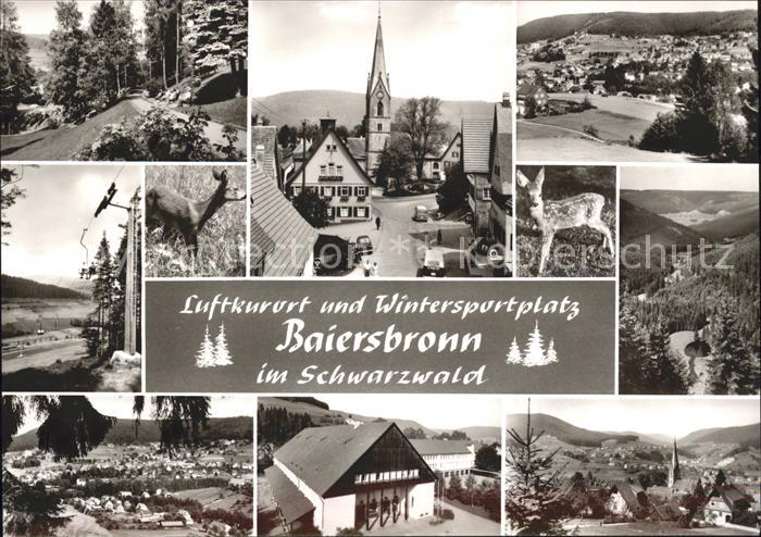 Baiersbronn Schwarzwald Teilansichten Luftkurort Wintersportplatz Schwarzwald Ki