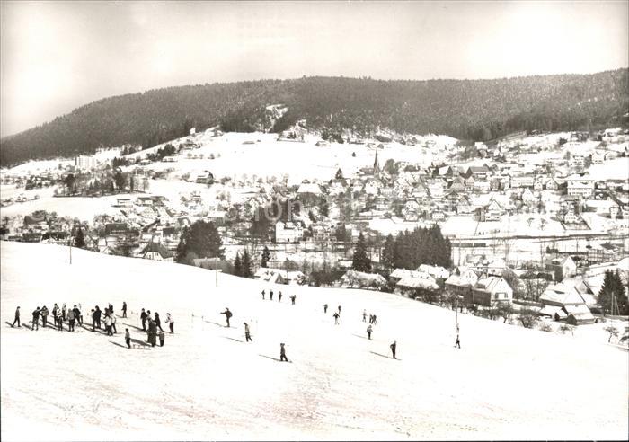 Baiersbronn Schwarzwald Panorama Luftkurort Wintersportplatz Schwarzwald Skipist
