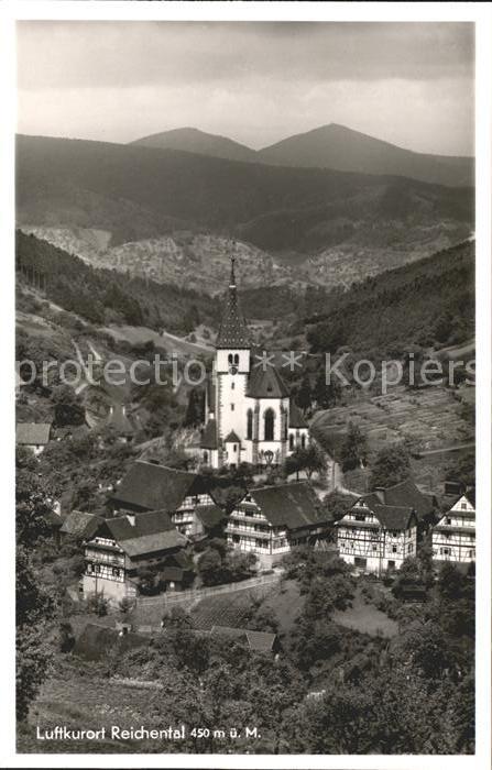 Reichental Gasthof gruener Baum Kirche