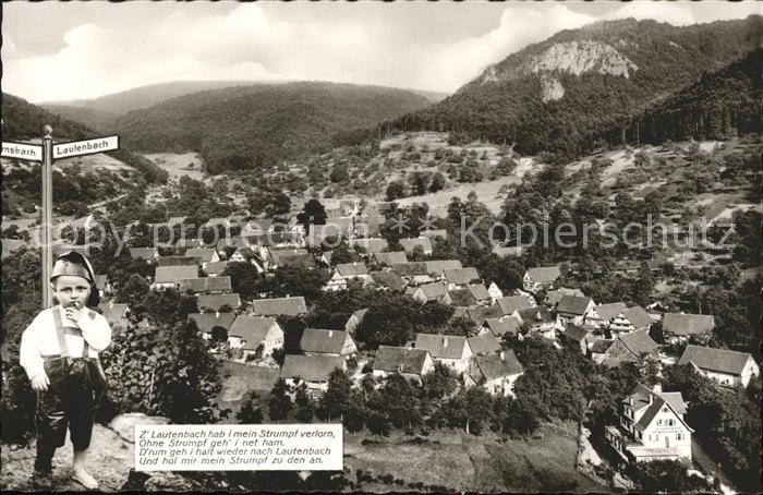 Lautenbach Gernsbach Kind Ortsschild