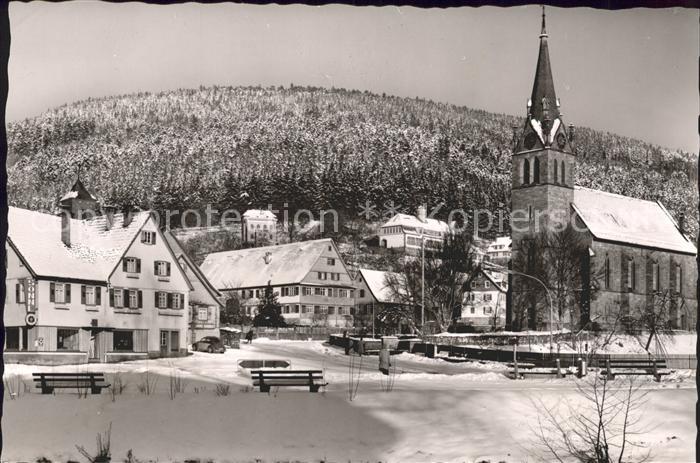 Hoefen Enz Kirche Gasthof zur Sonne