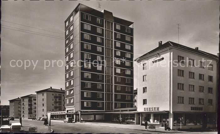 Pforzheim Hochhaus Konsumgeschaeft